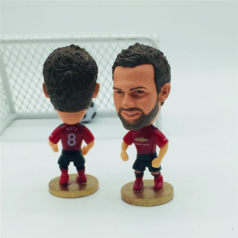 

Soccerwe Soccer Star Doll MU# Juan Mata Figurine Red Kit 2019 Season