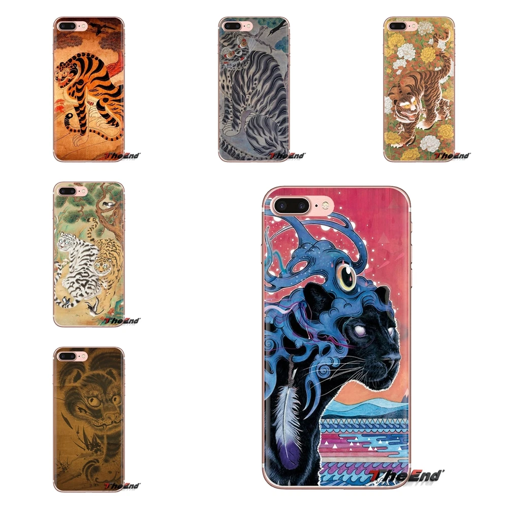 Японские чехлы для телефонов ukiyo-e Panther leopard Tiger Huawei Nova 2 3 2i 3i Y6 Y7 Y9 Prime Pro GR3 GR5 2017 2018 2019
