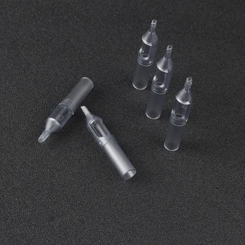 

YILONG 50Pcs 7VT Disposable Tattoo Tips gray Color 7VT tips pre-sterilized Nozzle Tip For tattoo needles