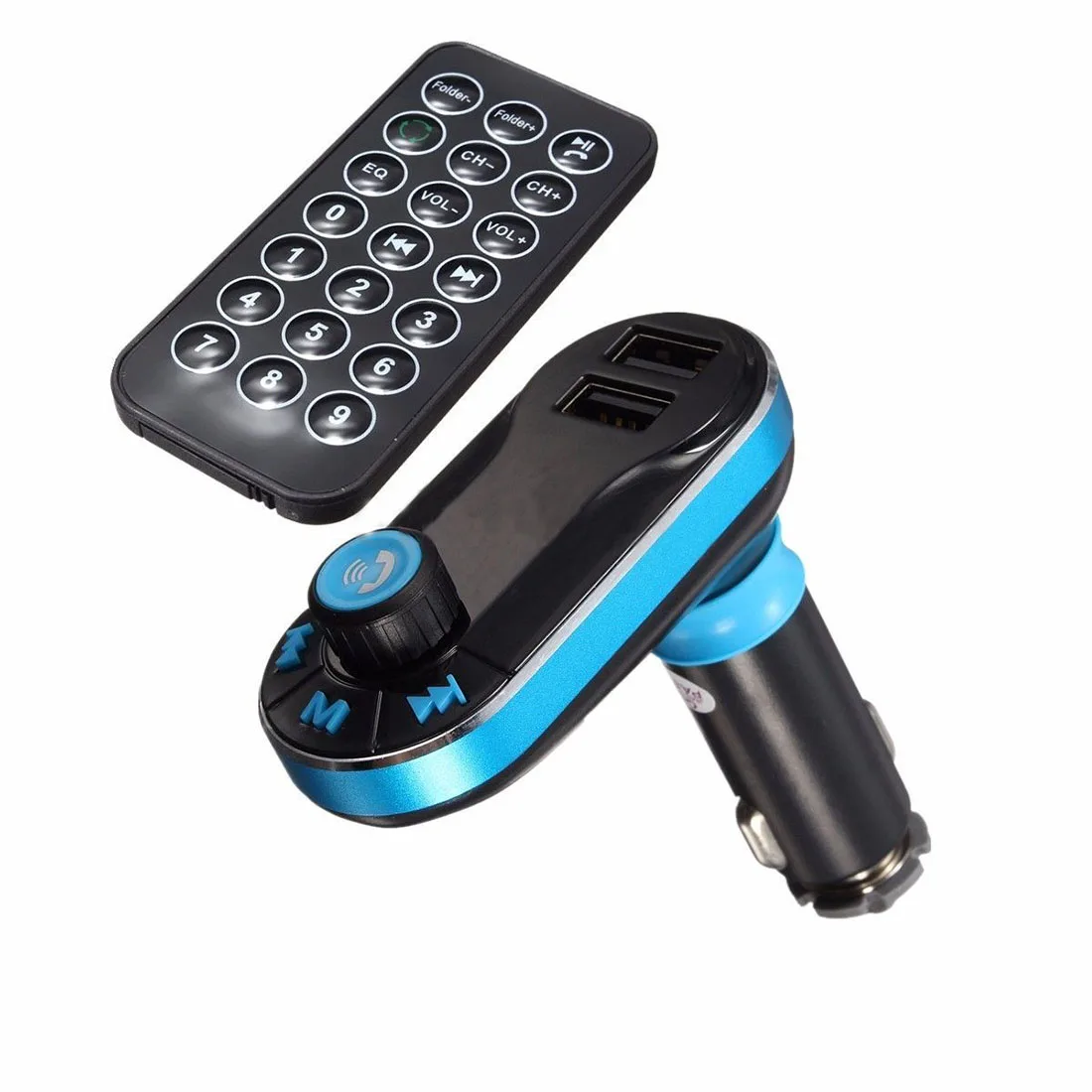 Dual USB Car Charger Bluetooth Handsfree FM Transmitter AUX TF Audio