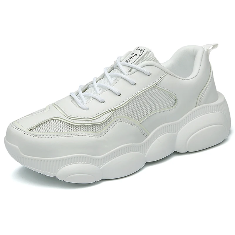 

2019 Fashion Luminous Black White Chunky Sneaker Shoes Sports Casual Women Dad Shoes Size 35-40