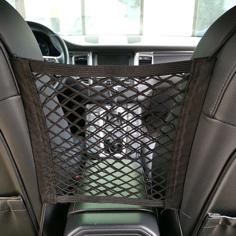 Auto Car Accessories Car Seat Organizer Side Car Storage Mesh Net Pouch Bag Phone Holder Pocket Car Organizer Trunk Organizer