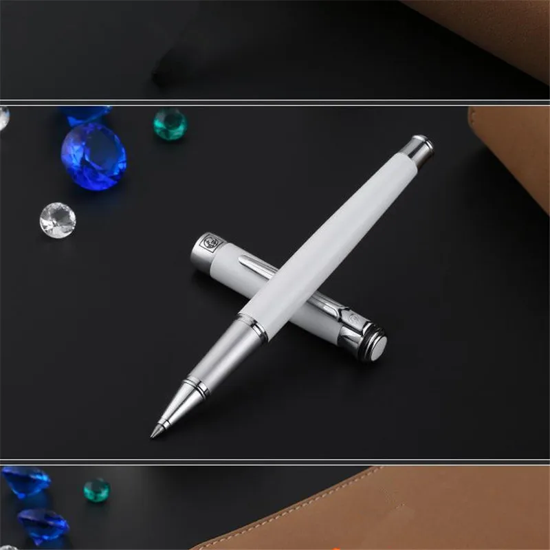 

1pc/lot Picasso 903 Roller Ball Pen Pimio White Pens Picasso PS-903 Office/School Supplies Canetas Students Gifts 13.6*1.3cm