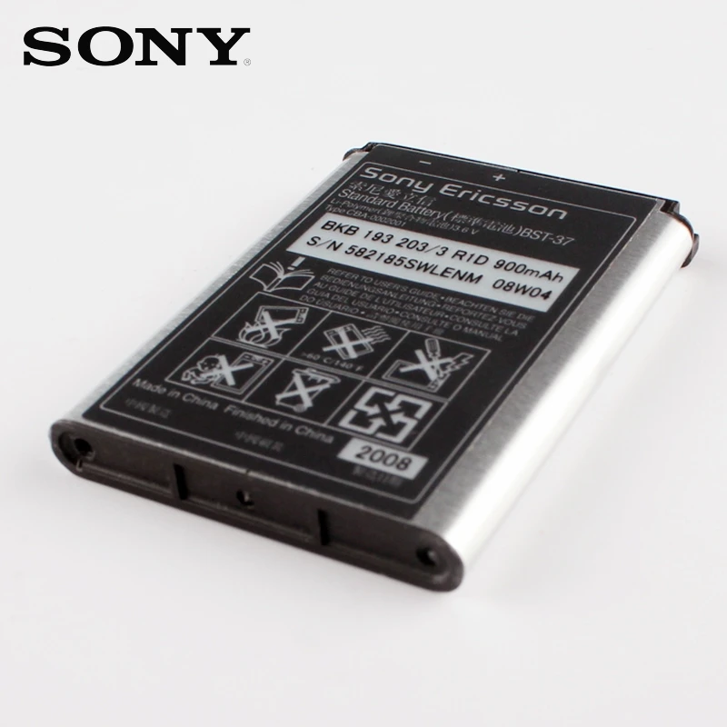 Оригинальная замена sony Батарея для sony W810C W700C W710C K750C K610 W800 W810 W550C BST-37 900 мА/ч, Аутентичные телефон Батарея