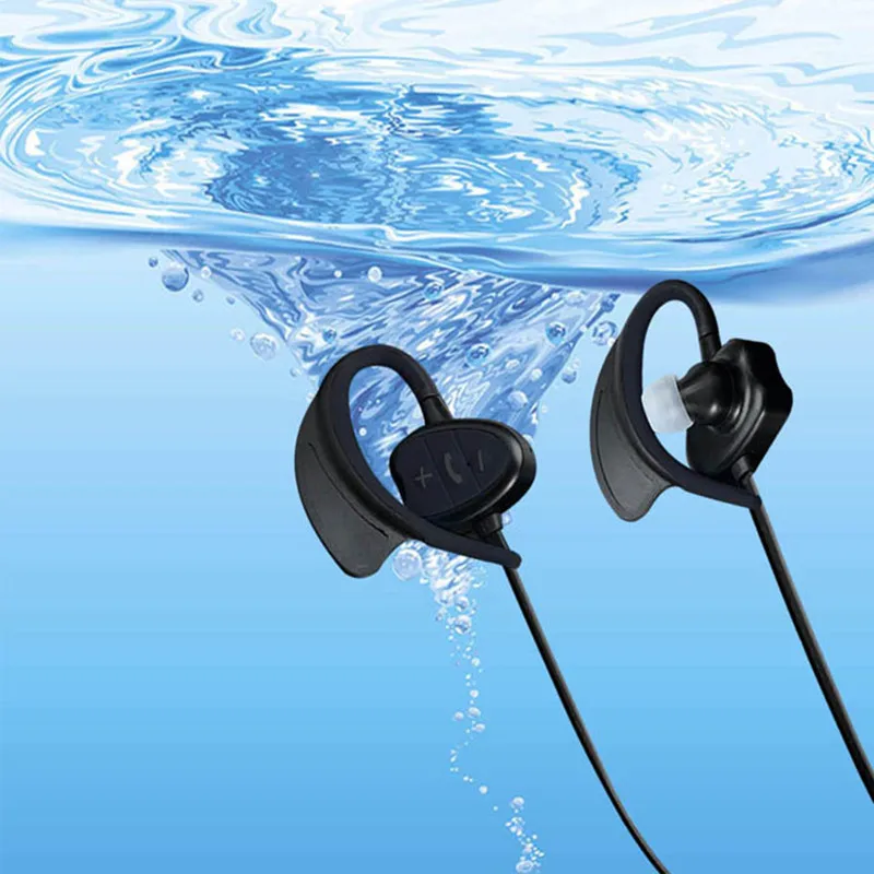 

BH802 Waterproof Wireless earbuds Bluetooth Headset IPX8 for sport Stereo Handsfree With Microphone