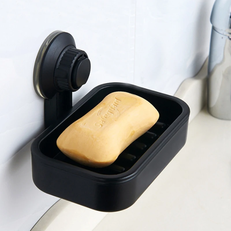 كوب شفط بلاستيكي الحمام المنظم أطباق للصابون مربع المطبخ استنزاف الإسفنج حامل جدار الجرف التخزين اكسسوارات كوب شفط بلاستيكي الحمام المنظم أطباق للصابون مربع المطبخ استنزاف الإسفنج حامل جدار الجرف التخزين اكسسوارات