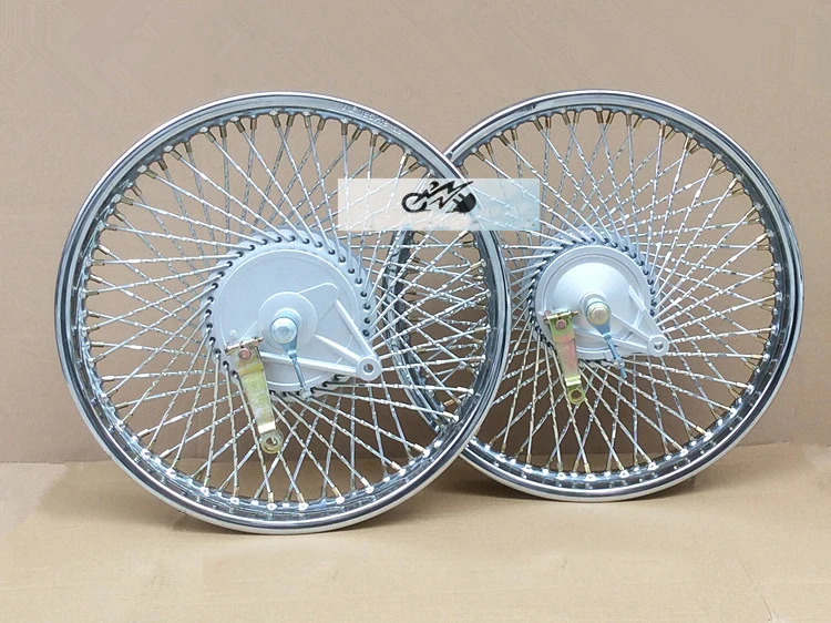 

CG125 Rear 1.85x18 72 Spokes Motorcycle Wheel Rims With Brake Hubs