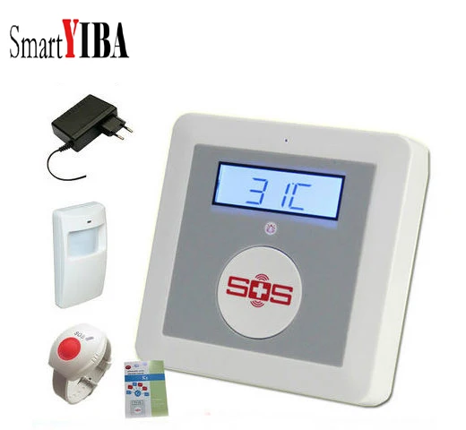 SmartYIBA GSM беспроводная домашняя система охранной сигнализации Сенсорная клавиатура сигнализация панель PIR датчик движения для пожилых людей уход за домом умный комплект - Цвет: K417
