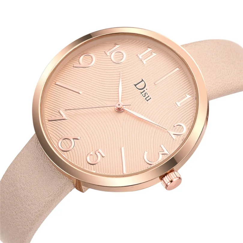 Luxury Fashion Lady Leather Belt Watch Creative Number Analog Quartz Watch Women Watches Bracelet Watch Ladied #4m19 (10)