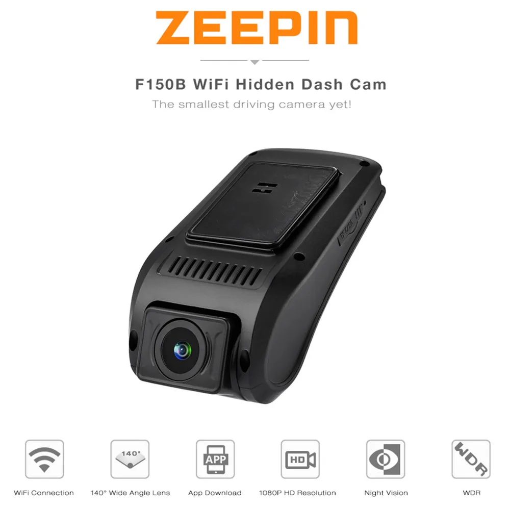 Продвижение Zeepin F150B Скрытая регистраторы DVR Wi Fi gps вождение автомобиля 1080P FHD