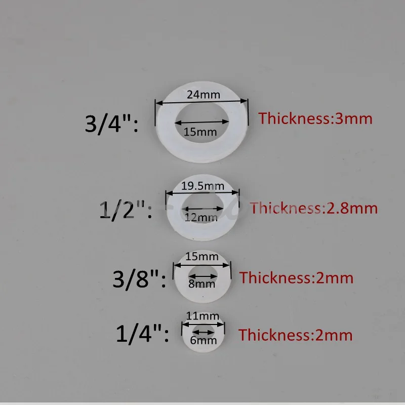 Gaskets Water Connector Seal Rings Garden Hose Faucet Leakproof Sealing Rings