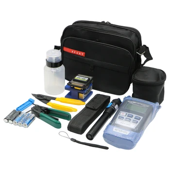 

Portable Optical Power Meter Fiber Optical Cable Tester VFL FTTH Tool Kit FC-6S