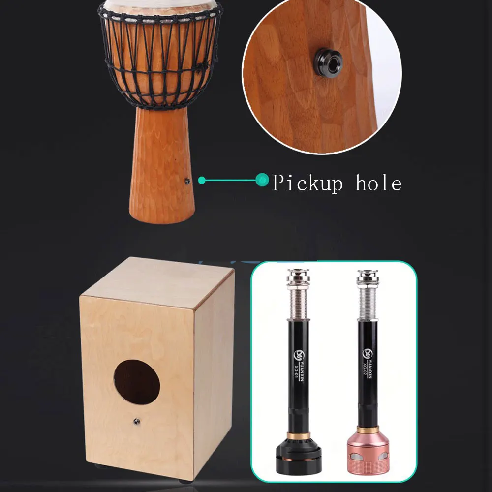 Звукосниматель для Cajon барабан Африканский барабан Коробка барабан акустический звук коробка усилитель преобразователя розовое золото