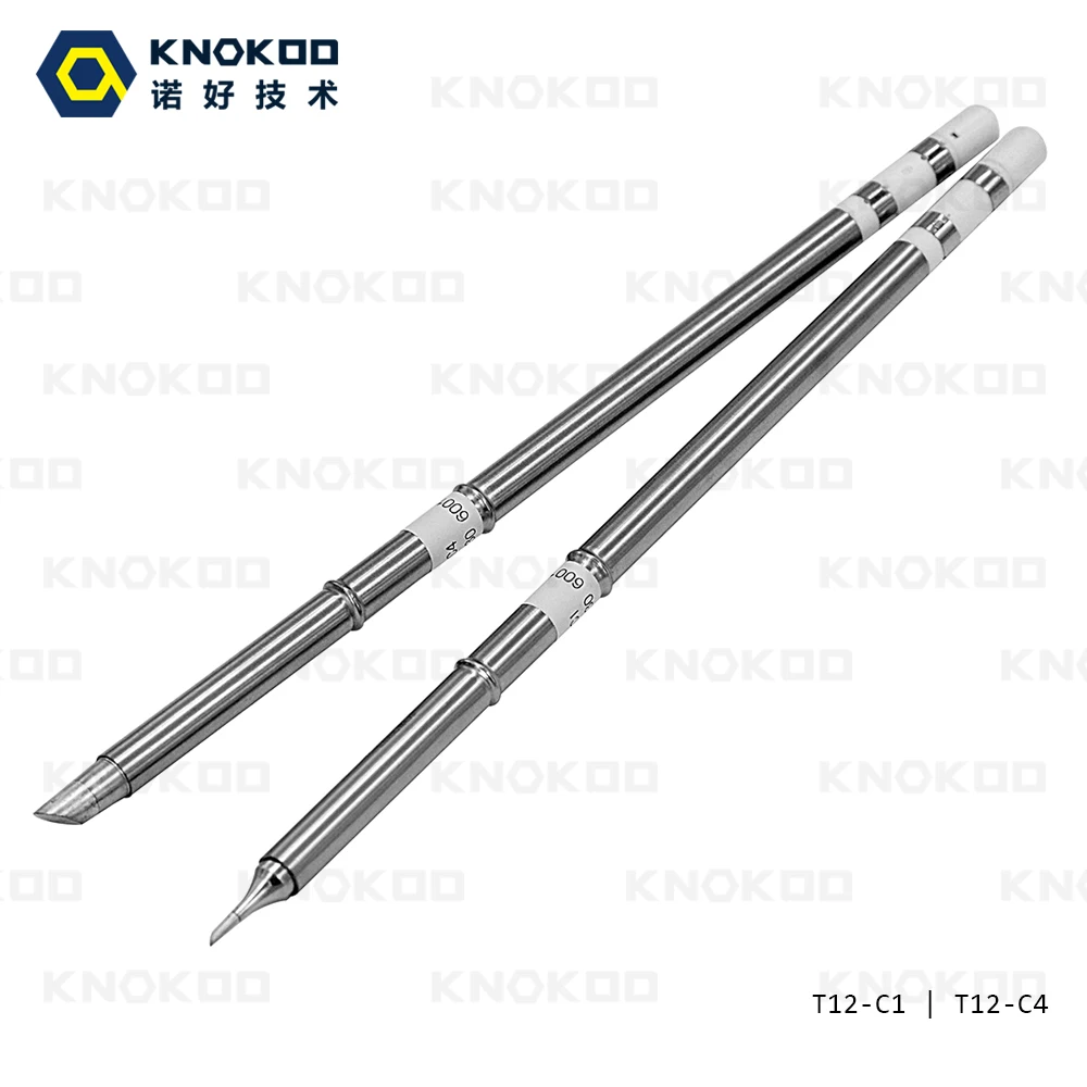 KNOKOO без свинца Замена припой советы T12-C1 T12-C4 T12-C08 для FX951/FX 952 паяльной станции FM2027/FM2028 железа