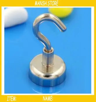 

5pcs 10kg Pulling Mounting D25mm Super Strong Neodymium Permanent deep sea salvage magnet