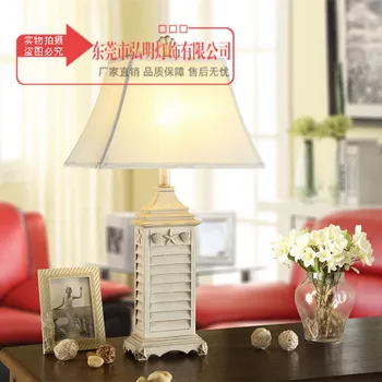 

TUDA Mediterranean Style Decoration Study Room Living Room Bedroom Bedside Lamp Retro Original Creation White Room Desk Lamp