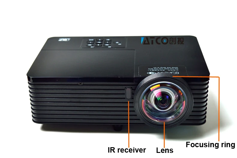 Купить Лучший 300 дюйм 6000 ansi ультра короткого броска hdmi usb rj45 ...