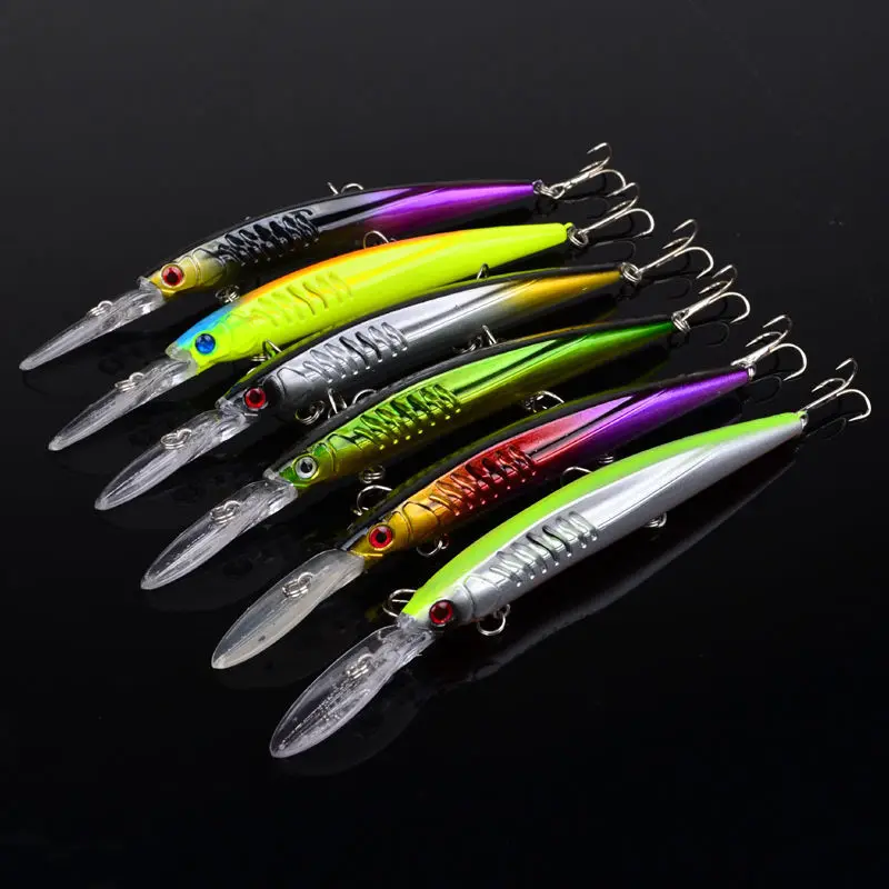 6 шт./лот высокое качество рыболовная приманка набор воблер PESCA Minnow морские басы