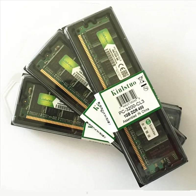 Kinlstuo DDR1 ram s DDR 1 gb pc3200 ddr400 400MHz 184Pin модуль DDR для настольных компьютеров память CL3 DIMM ram 1G пожизненная Гарантия