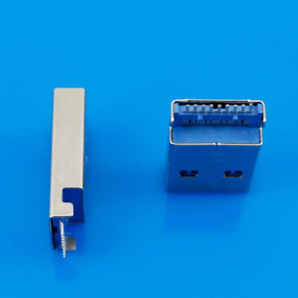 

JCD 1Pcs USB 3.0 Type A 9 Pin Male Panel Mount DIP USB Connector