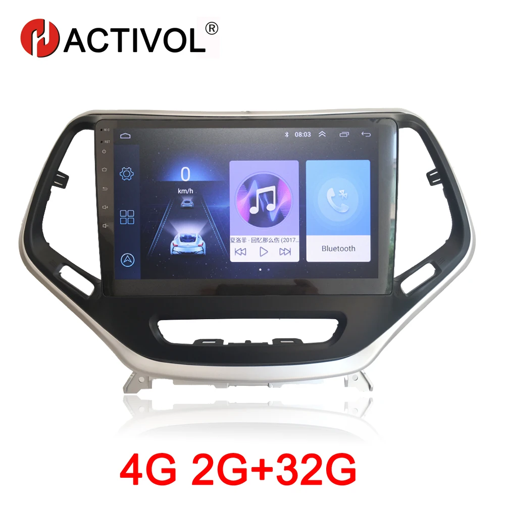 Discount HACTIVOL 2G+32G Android 8.1 Car Radio for Jeep Cherokee 2016 car dvd player gps navigation car accessory 4G multimedia player 0