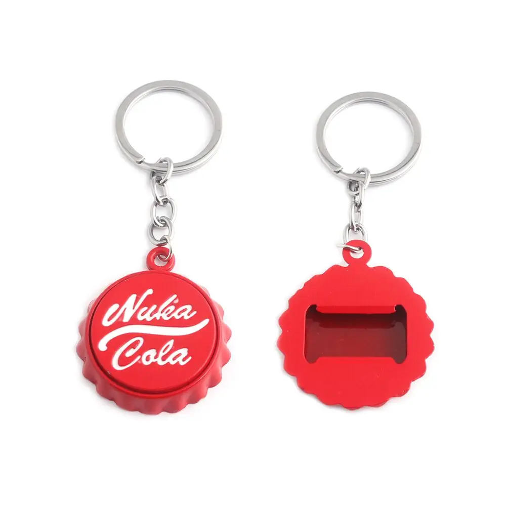 SC Nuka Cola открывалка для пивных бутылок Cool Boy Автомобильный Брелок высокого качества с красной эмалью подвеска с буквенным узором подарок на день отца