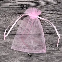 Бесплатная доставка 500 шт./лот 15x20 см розовый органза сумки свадебной конфеты подарок мешок пользу бутик косметики мешки для упаковки