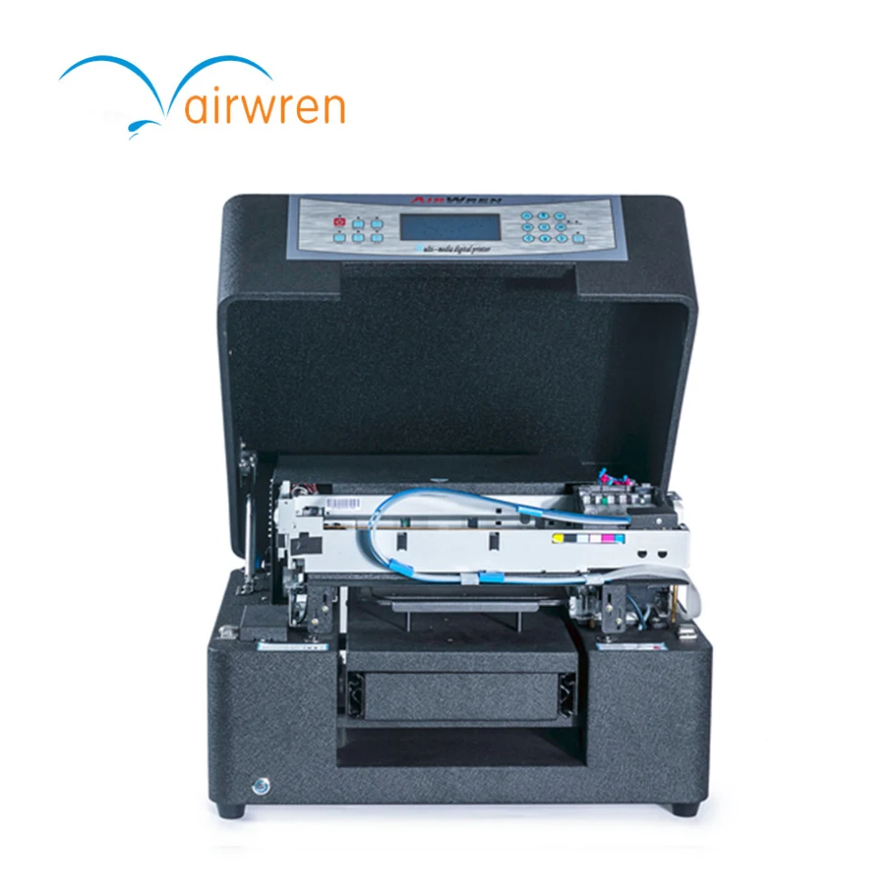 

Small A4 Size Textile Inkjet Printing Machine with 6 Color Direct to Garment Flatbed T-shirt Printer