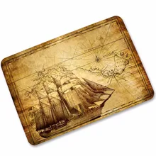 Amellor Коврики резиновая спине мировой Географические карты печати дверные коврики салон Прихожая открытый Коврики области Ковры Рождество украшения