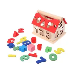 Блоки дом Дети интеллектуальное развитие здание обучающая игрушка подарок