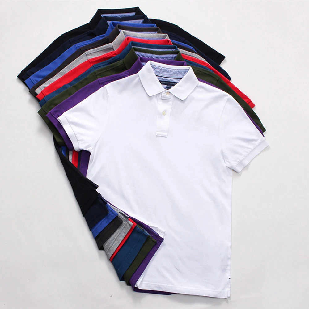 

NIGRITY New Men Polo Shirt Mens Casual Solid Polo shirt Men Short Sleeve Polo shirt Men DIY Logo(min10 pieces to customize logo)