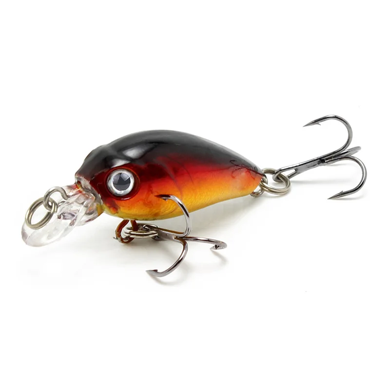 Amlucas, мини-кренкбейт, 4,5 см, 4,1 г, Chubby Spinner, Topwater Crankbait, искусственная жесткая приманка, воблеры, гольян, рыболовные приманки WW333Y - Цвет: L