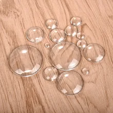 Okrągłe przezroczyste kaboszony przezroczyste szkło dla majsterkowiczów tworzenia biżuterii komponenty 6mm 8mm 10mm 12mm 14mm 15mm 16mm 18mm 20mm 25mm 30 mm
