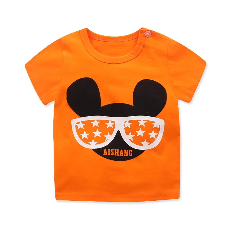 New Summer Baby T Shirt For Boys Girls Kids Clothes Short Sleeve Cartoon T-Shirt Baby Boy Girl Clothes bebes Toddler Tops Tee