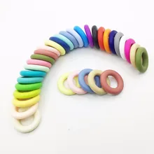 Atacado 10 pçs/lote Bebê Grande Rosquinha Silicone Rodada 45 milímetros Donut Anel mordedor Mordedor de Silicone de Grau Alimentar