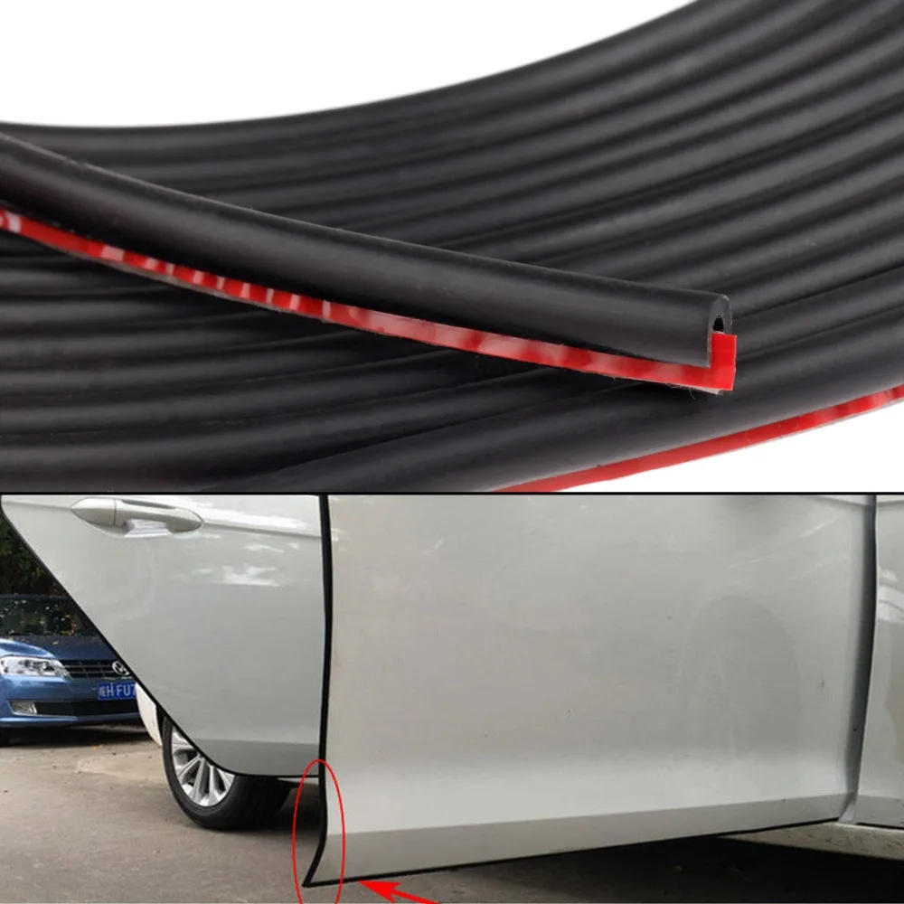 

Mgoodoo 5M Auto Car Door Edge Rubber Scratch Protector 5M Moulding Strip Protection Strips Sealing Anti-rub Trim Guard Protector