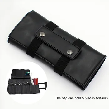 

Professional Scissor Bag PU Leather Salon Hair Cutting Bags Barber Hairdressing Tools Organizer MH88