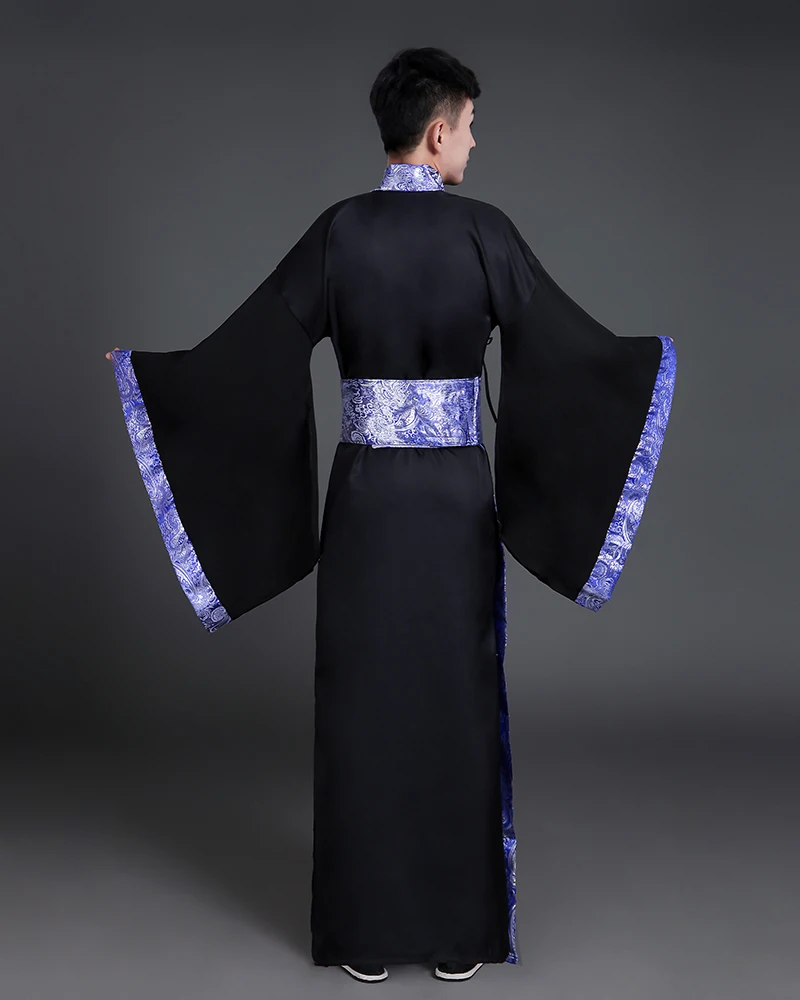 Ancient Chinese Costume Men Stage Performance Outfit for Dynasty Men Hanfu Costume Satin Robe Chinese Traditional Dress Men -