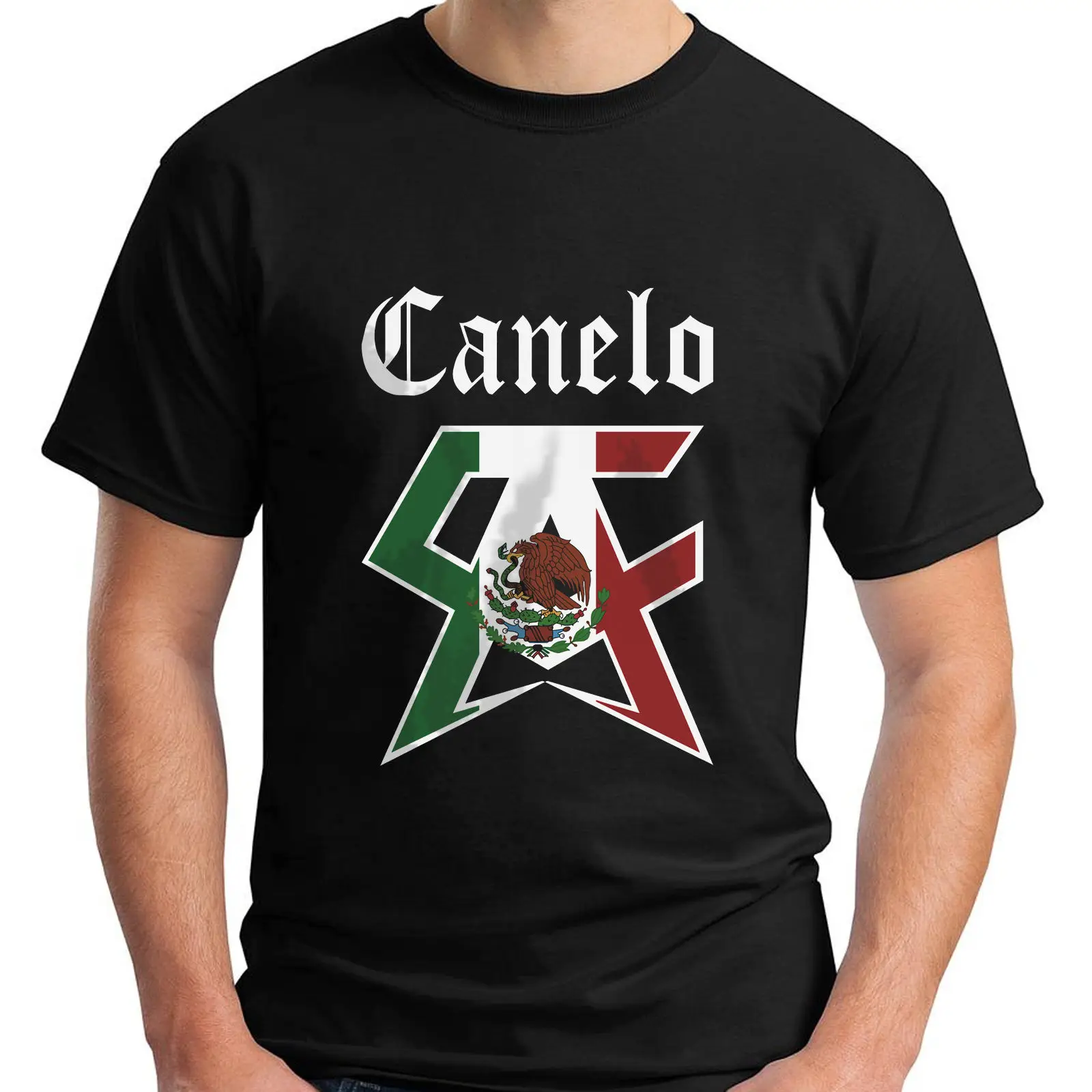 New SAUL ALVAREZ CANELO Boxinger Champ Men's Black T-Shirt Size S-5XL Men'S T-Shirt 2018 Newest