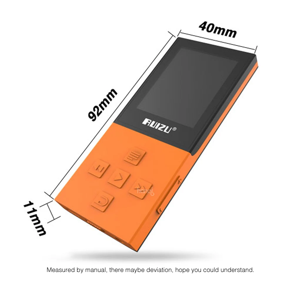 Mp3 плеер Bluetooth RUIZU X18 8 ГБ музыкальный fm радио 4 0 поддержка 64 TF карта без потерь