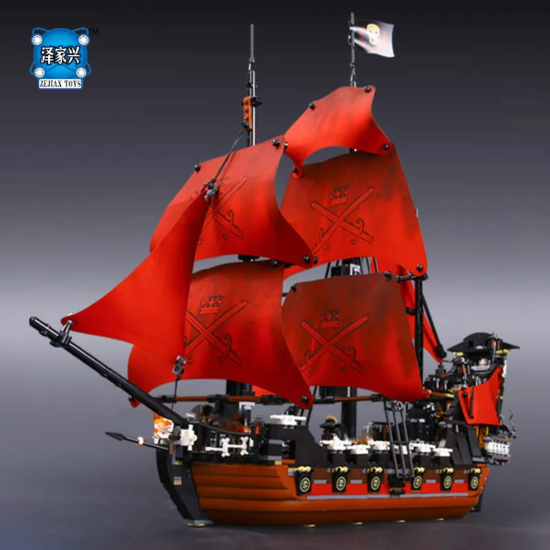 

LEPINE 1151pcs Queen Anne's Revenge Pirates of The Caribbean Building Blocks Set Figures Toys Compatible with Educational Gifts