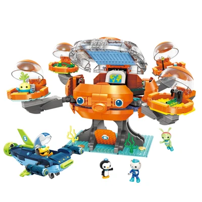 Octonauts строительный блок октопод Gup подводная лодка октябрь-Pod с GUP-C GUP-E GUP-D GUP-K GUP-I кирпич симпатичные комплекты одежды для детей, Gif - Цвет: 3716