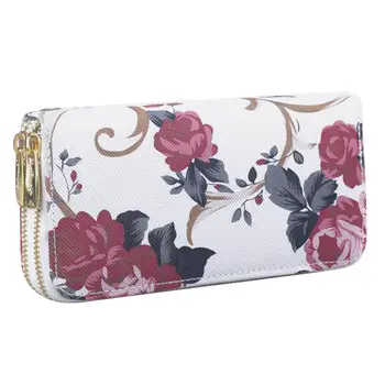 

Wallet Female Women Leather Handbags Long Wallet Women'S Purse Floral Money Bag Organizer Card Holder Carteira Feminina #415