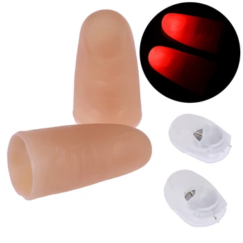 

1 Pair Thumbs Led Light up Toys Kids Magic Trick Props Funny Flashing Fingers Fantastic Glow Toys Children Luminous Gifts