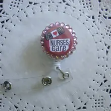 Медсестра Средства ухода за мотоциклом выдвижной Спецодежда медицинская ID рулеткой 10 шт./лот