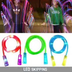 Светодио дный светодиодный мигающий свет Скакалка для детей и взрослых Фитнес Скакалка Спортивная Скакалка