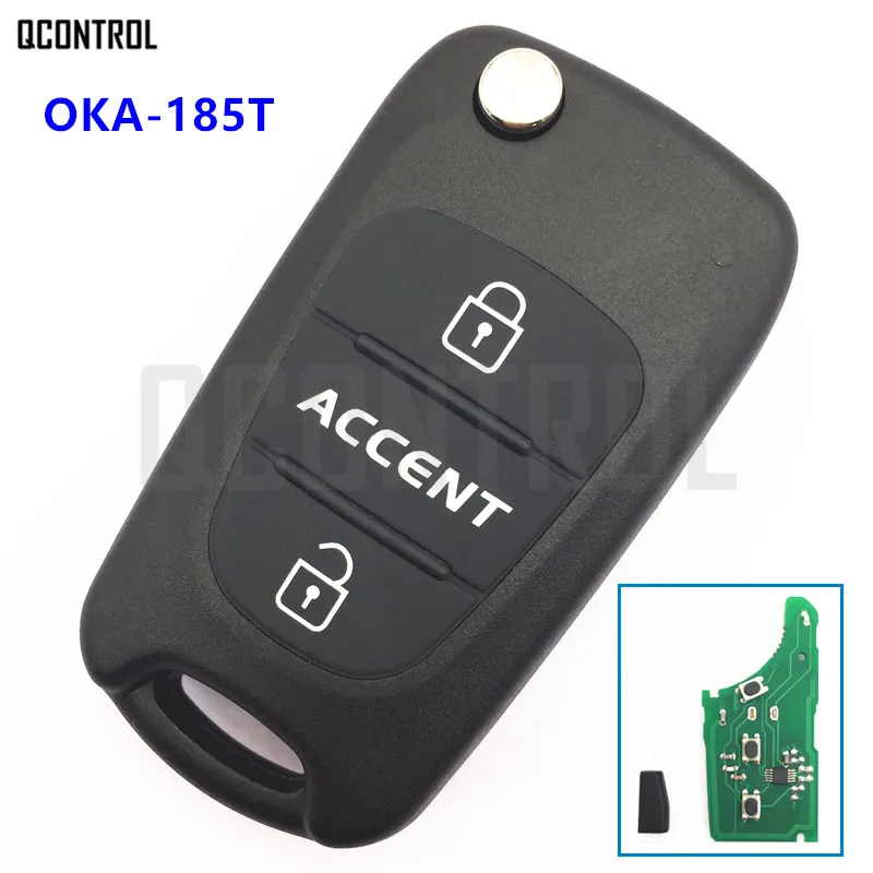 QCONTROL дистанционный ключ 433 МГц ID46 чип для HYUNDAI Accent OKA-185T CE0682 автомобильный БЕСКЛЮЧЕВОЙ передатчик