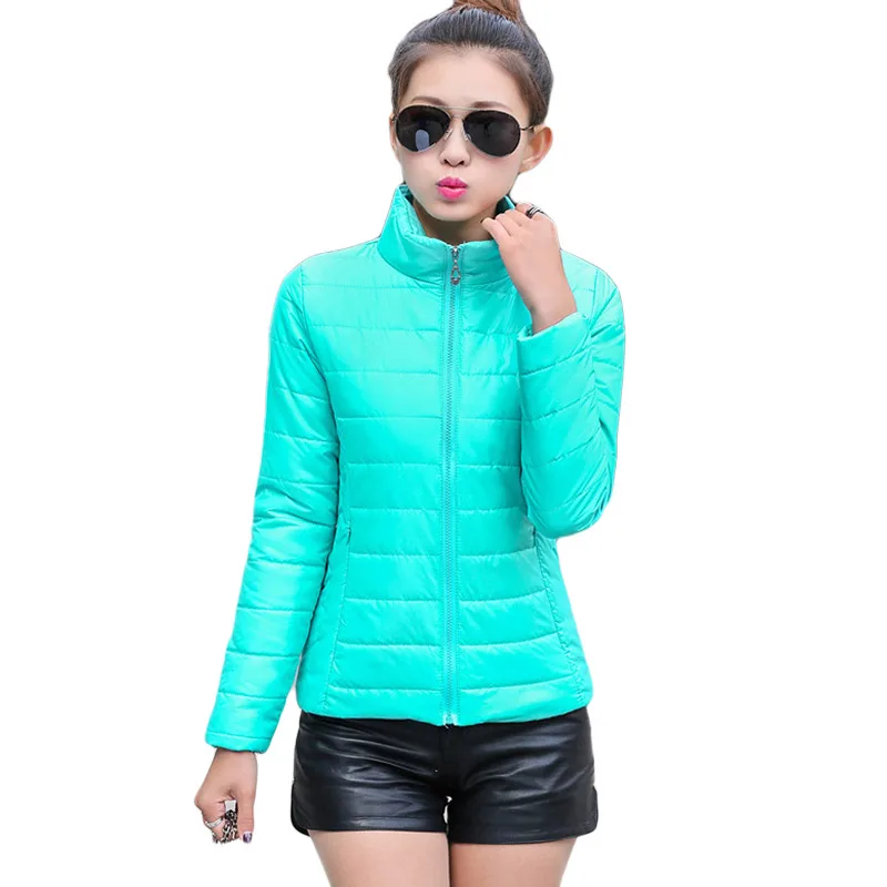 

LZMZA NEW 2019 Spring Coat Women Jacket Female Parkas Cotton padded Basic Jackets Coats Casual Wadded Jacket