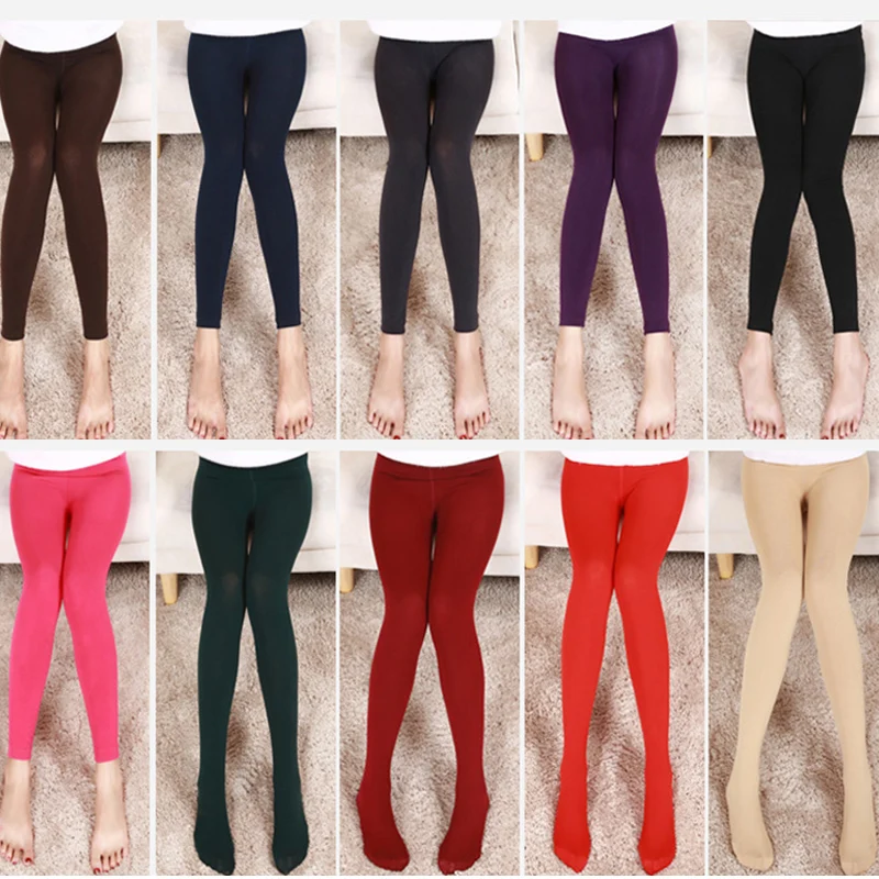 Распродажа, 1 шт., женские повседневные штаны для девочек,, осень/зима, плотные флисовые разноцветные Стрейчевые штаны, леггинсы