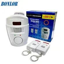 BONLOR 2 Пульт дистанционного управления беспроводной домашней безопасности PIR оповещение инфракрасный датчик сигнализация Система Противоугонная детектор движения сигнализация сирена